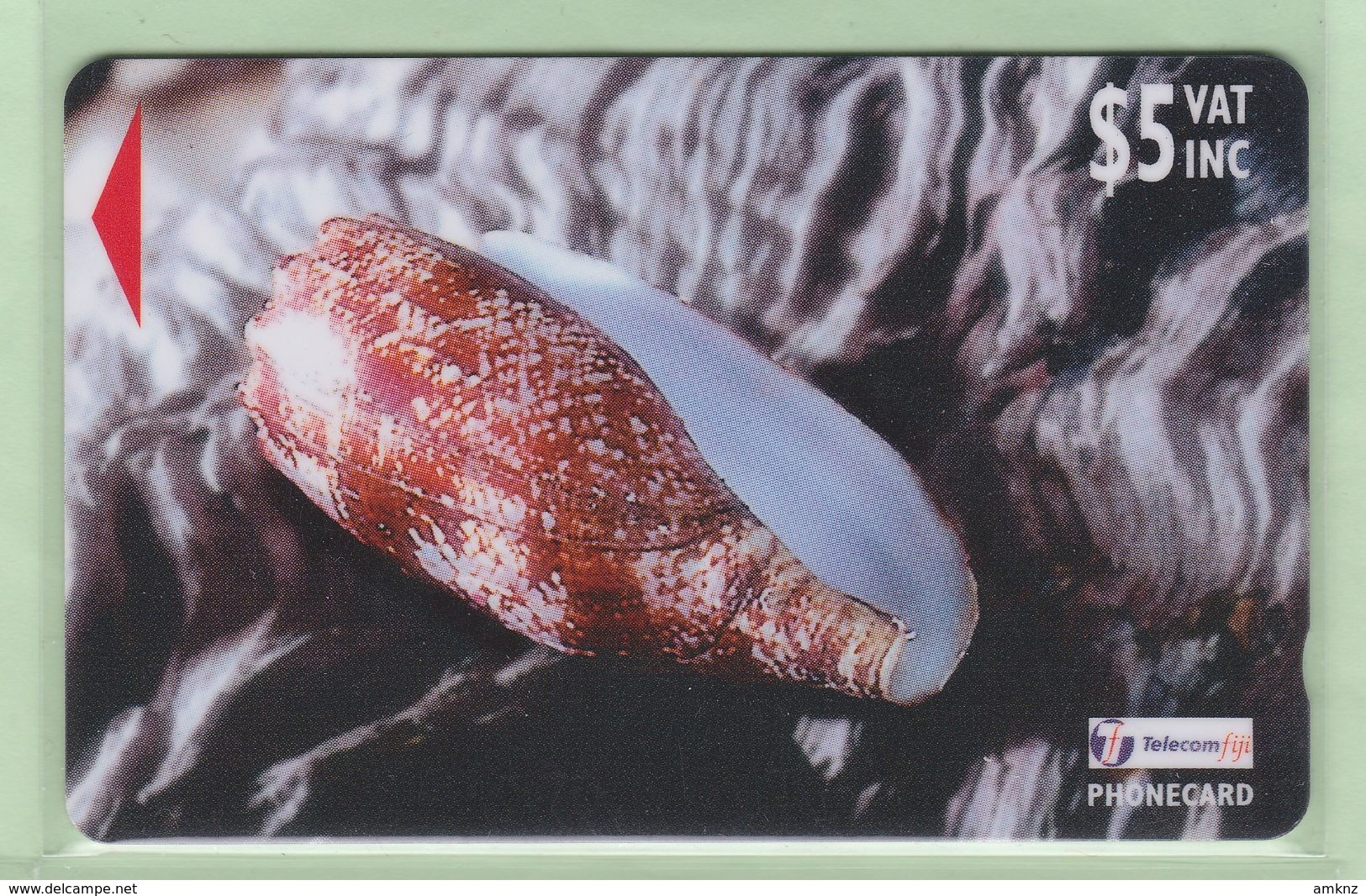 Fiji - 1998 Sea Shells - $5 Geography Cone - FIJ-138 - VFU - Fiji