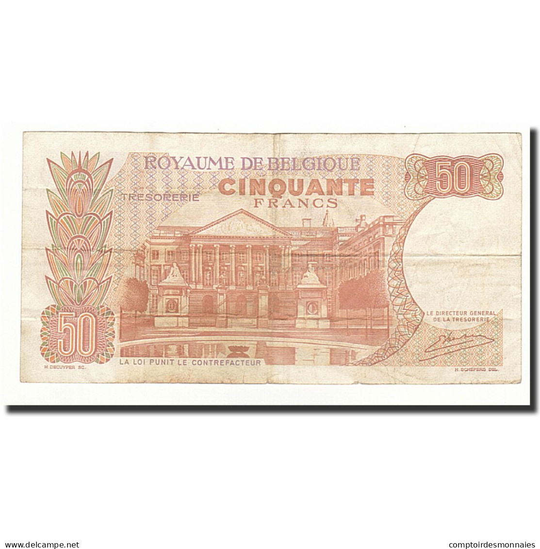 Billet, Belgique, 50 Francs, 1966-05-16, KM:139, TB - 50 Francs
