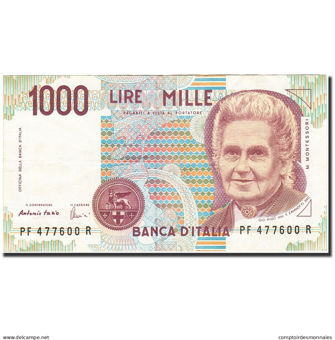 Billet, Italie, 1000 Lire, 1990-1994, 1990, KM:114c, TTB+ - 1000 Lire