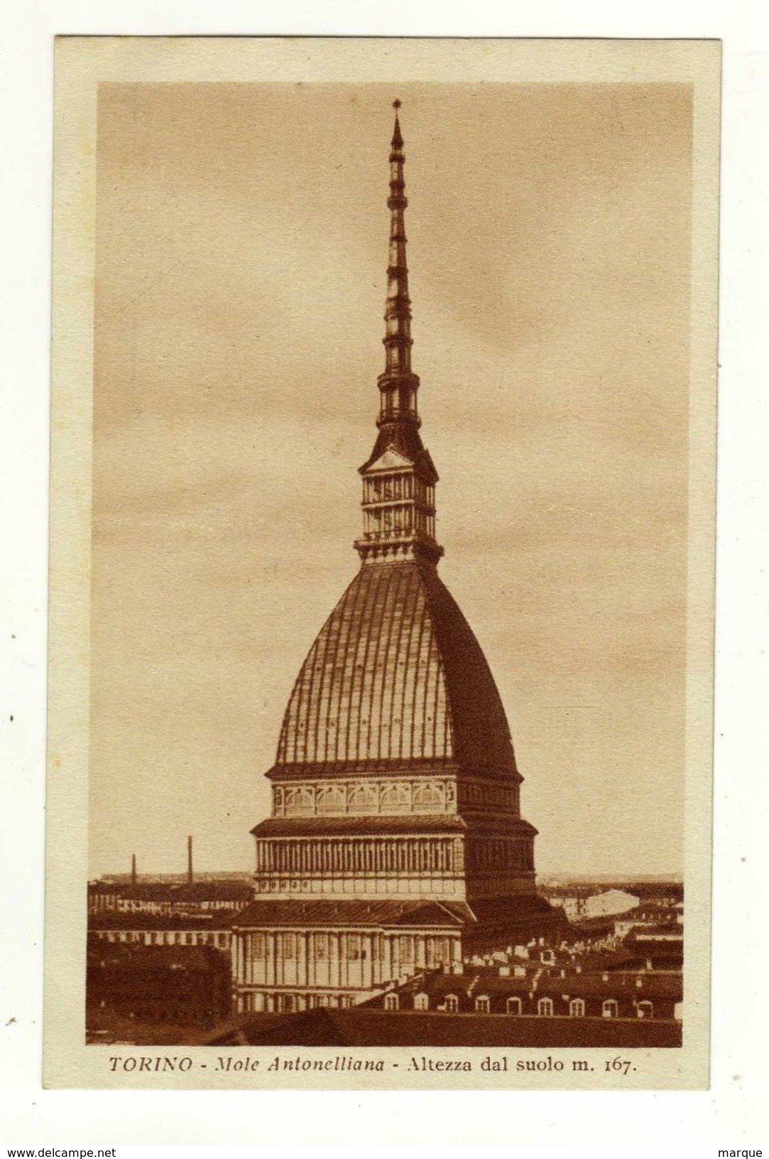 Cpa TORINO Mole Antonelliana Altezze Dal Suolo M. 167 - Mole Antonelliana