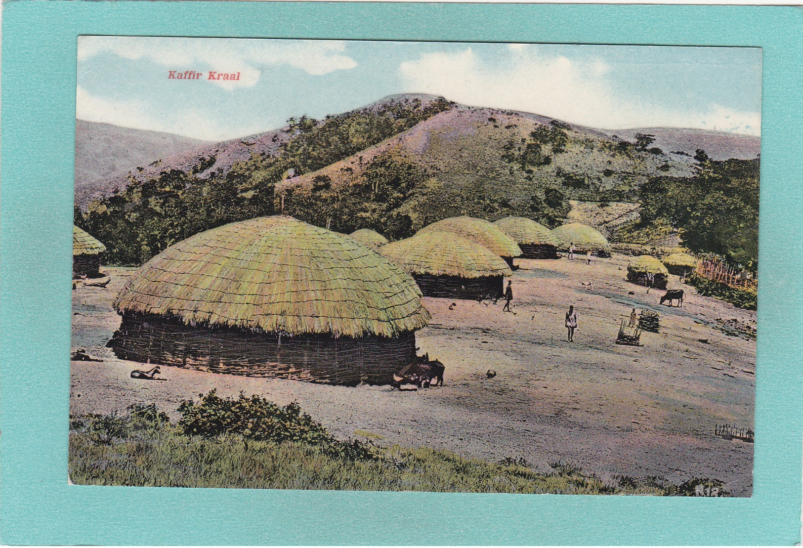 Old Postcard Of Kaffir Kraal,South Africa.Y44. - Unclassified