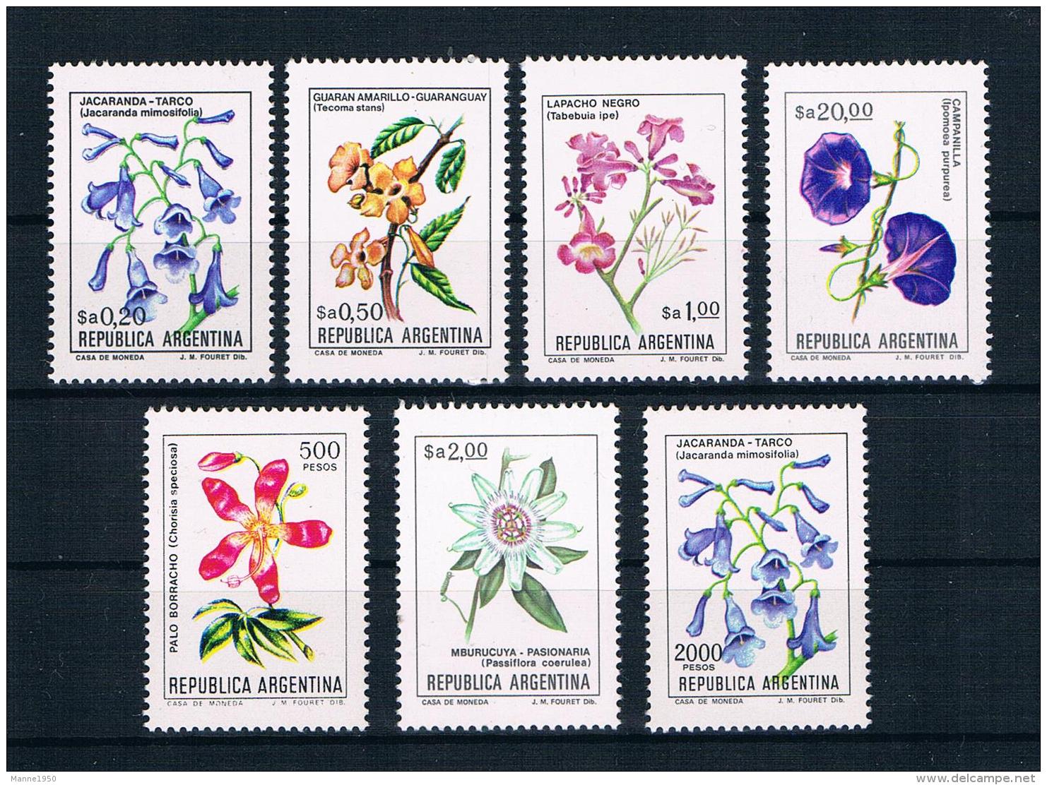 Argentinien Blumen Kleines Lot ** - Colecciones & Series