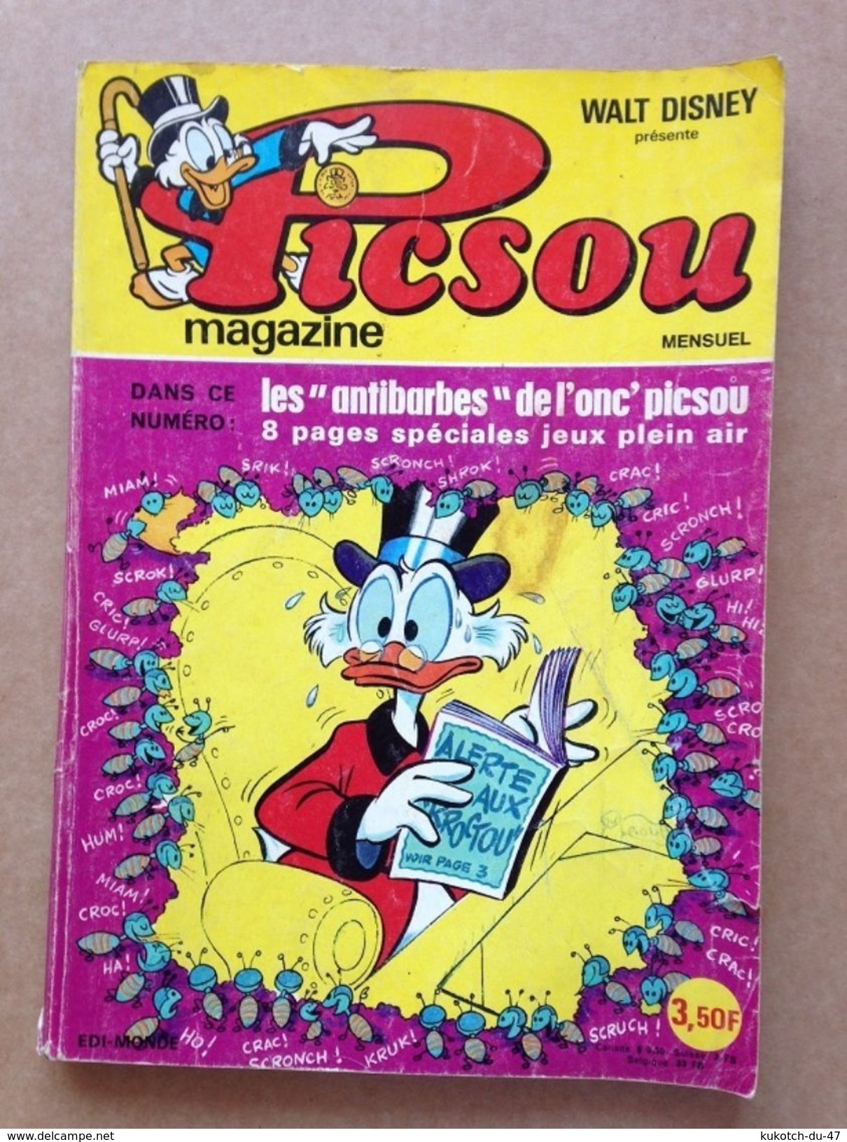 Disney - Picsou Magazine - Année 1975 - N°42 (avec Grand Défaut D'usure) - Picsou Magazine