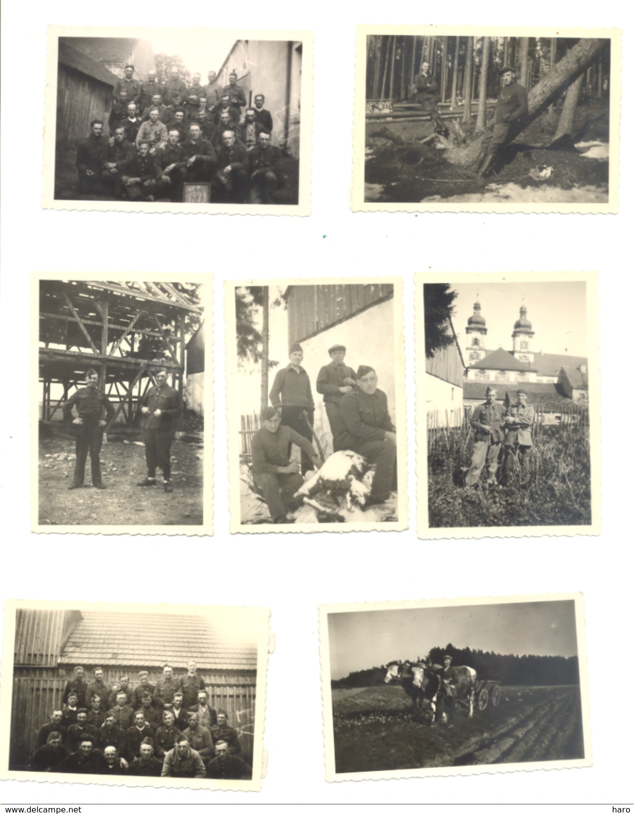 Armée Belge - Guerre 40/45 - Lot De 48 Photos - Souvenir D'un Prisonniers (M; Dethioux De Les Avins) 1940 à 1942  B211 - 1939-45