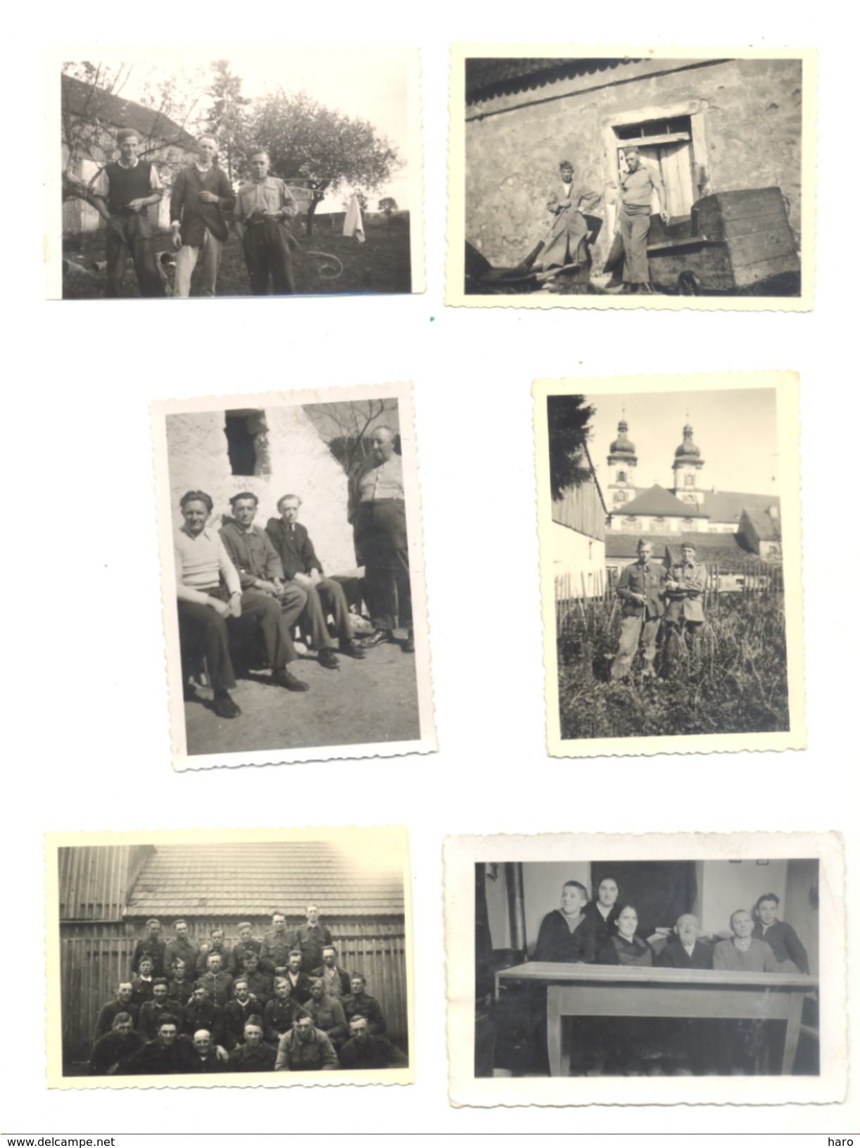 Armée Belge - Guerre 40/45 - Lot de 48 photos - Souvenir d'un prisonniers (M; Dethioux de Les Avins) 1940 à 1942  b211