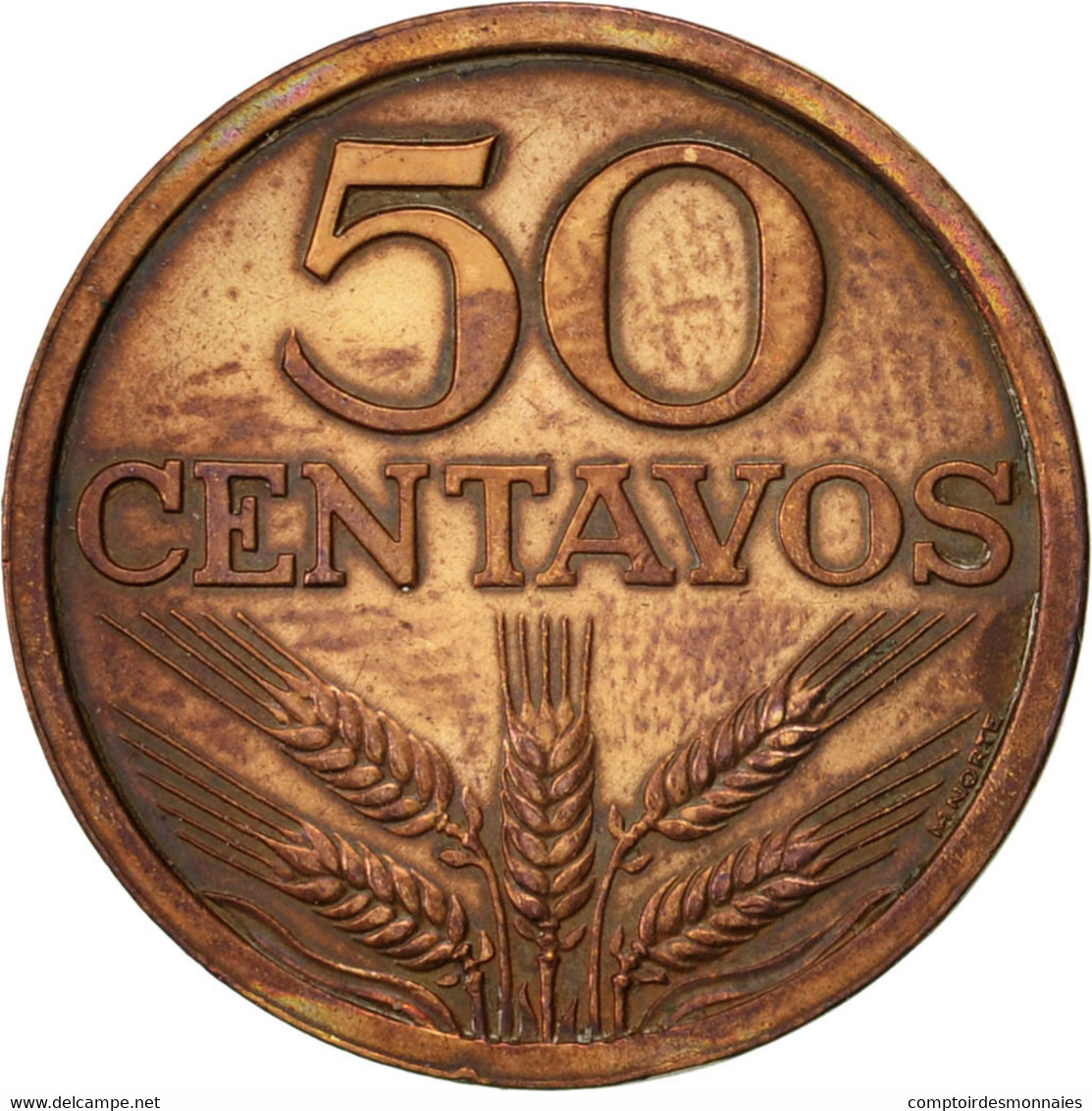 Monnaie, Portugal, 50 Centavos, 1972, TTB, Bronze, KM:596 - Portugal