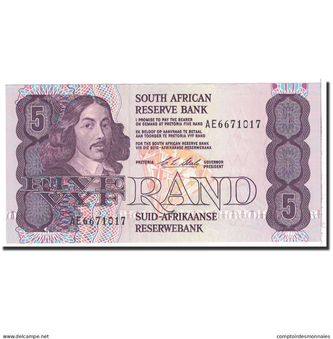 Billet, Afrique Du Sud, 5 Rand, 1990, Undated, KM:119e, NEUF - South Africa