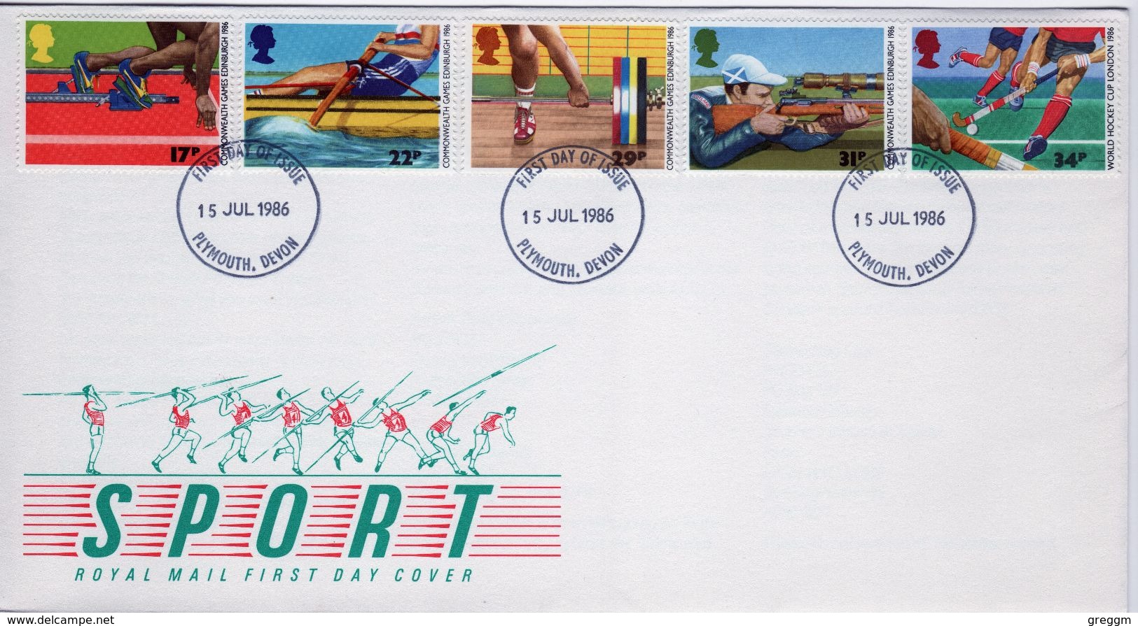 GB First Day Cover To Celebrate Sport From 1986. - 1981-1990 Decimal Issues