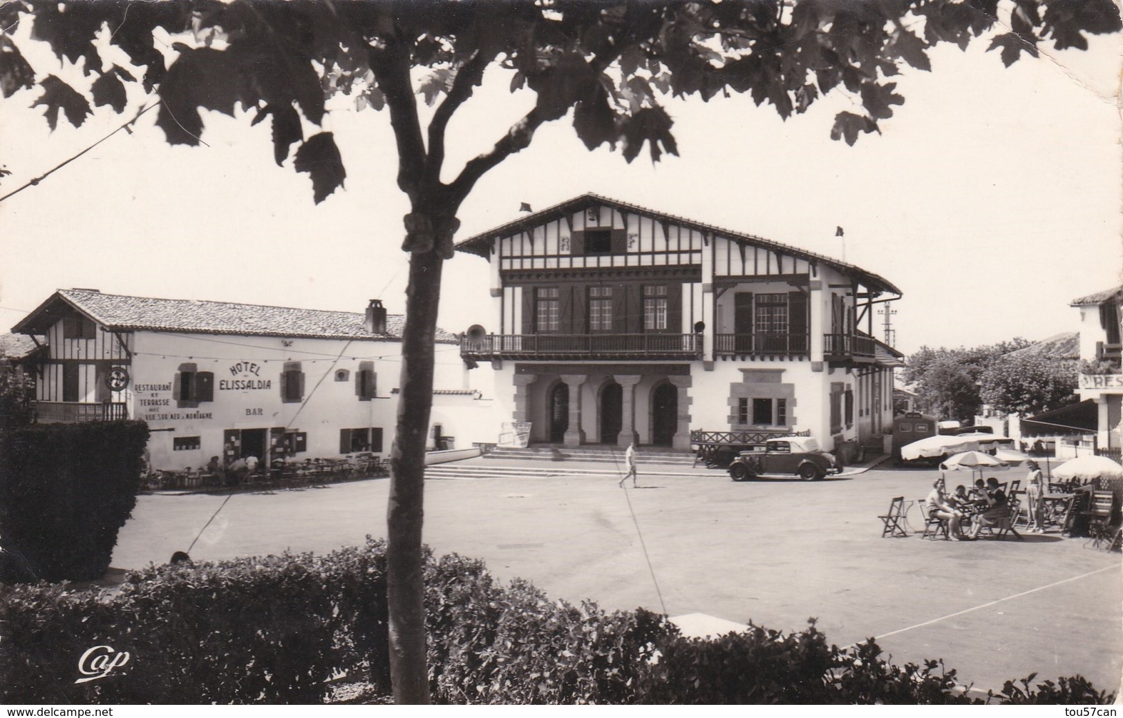 BIDART - PYRENEES ATLANTIQUES - (64) - CPSM DENTELÉE - BEL AFFRANCHISSEMENT PHILATÉLIQUE DE 1958. - Bidart