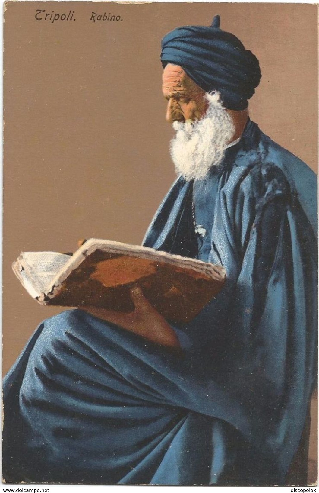 Z3756 Libia - Tripoli - Un Rabino Rabin Rabbin Rabbi - Guerra Italo Turca 1912 - Regia Nave Incrociatore Flavio Gioia - Libia