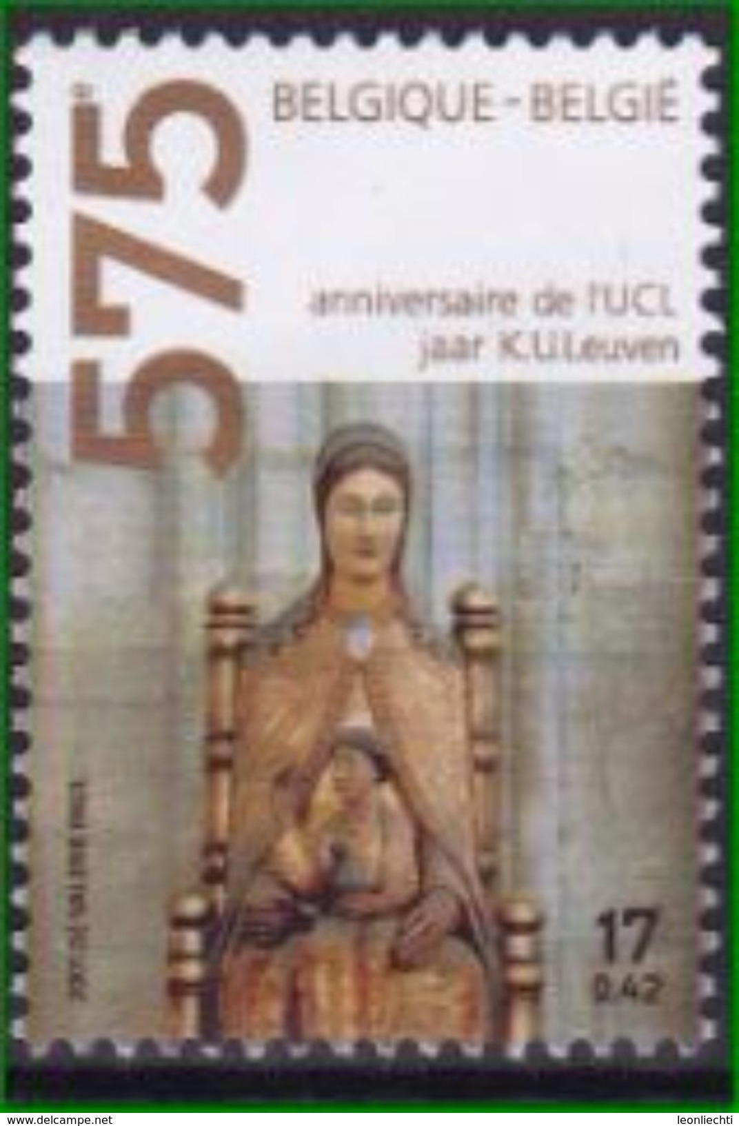 Belgien 2001 Mi: 3029 ** 575 Jahre Katholische Universität Löwen - Neufs