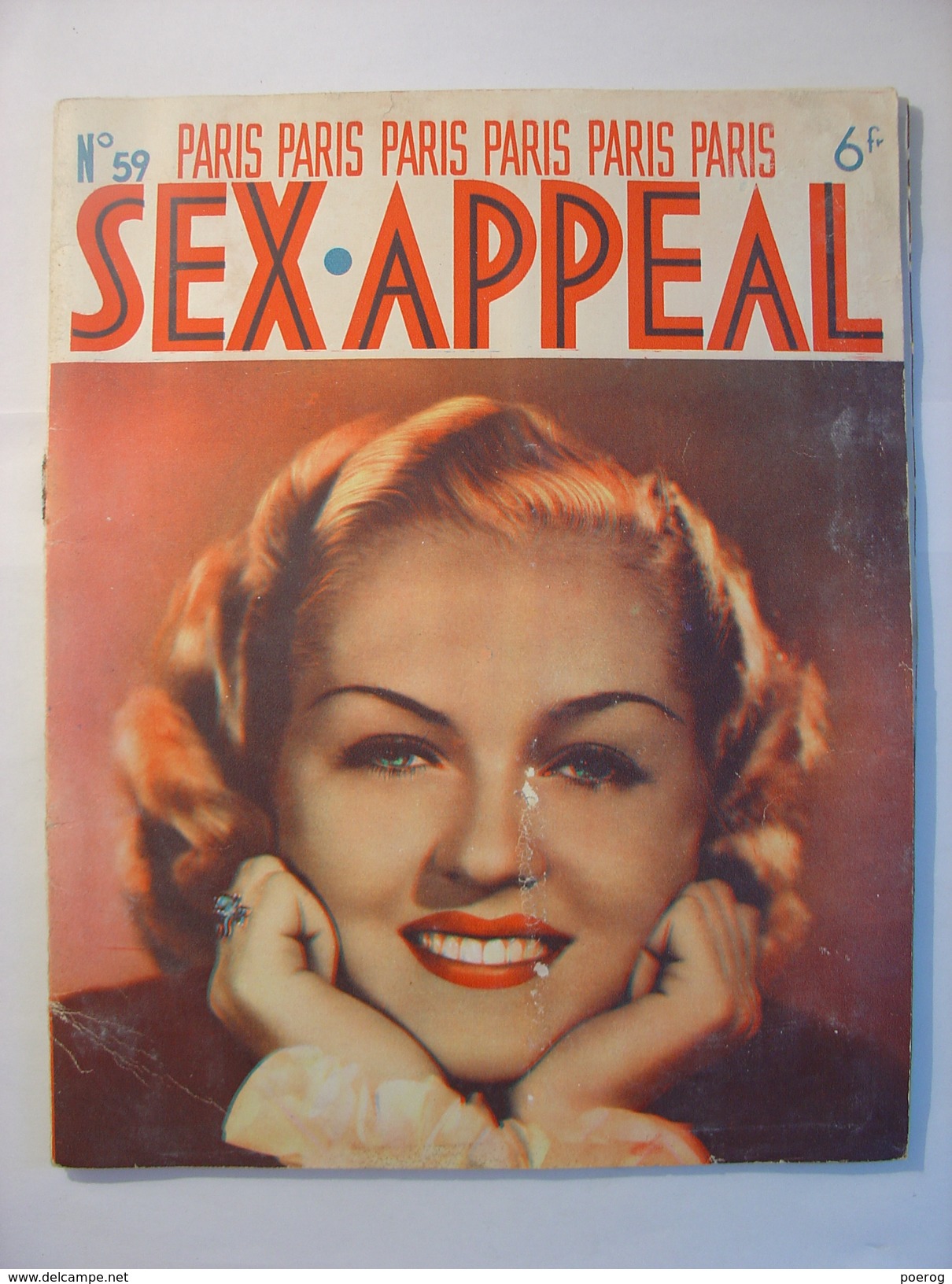 SEX APPEAL PARIS N°59 De JUIN 1938 - ANDRE SALMON - BOUSBIR ALGER - NU - COQUIN - LOUIS SAUREL - CLAUDE MARSEY - BAZAL - 1900 - 1949