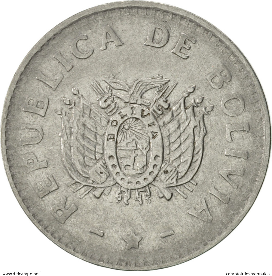 Monnaie, Bolivie, 10 Centavos, 1991, TTB+, Stainless Steel, KM:202 - Bolivia