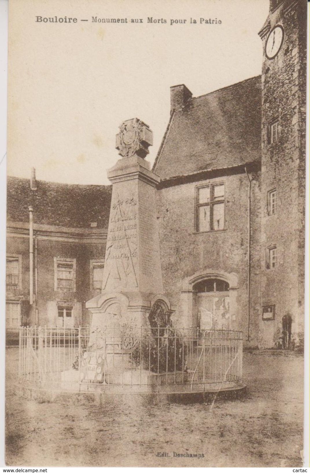 D72 - BOULOIRE - MONUMENT AUX MORTS POUR LA PATRIE - Bouloire