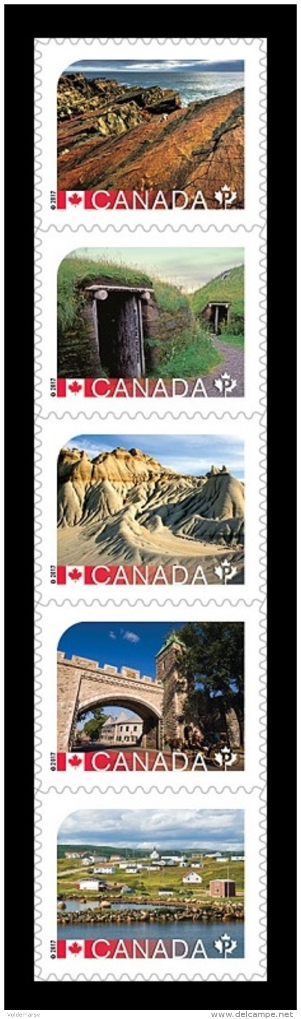 Canada 2017 Mih. 3447/51 UNESCO World Heritage In Canada (self-adhesive) MNH ** - Nuovi