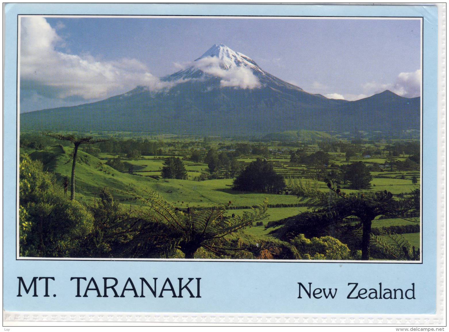 NEW ZEALAND - MT. TARANAKI, Volcano, Vulcano, Panorama, Nice Stamp, Large Format - New Zealand