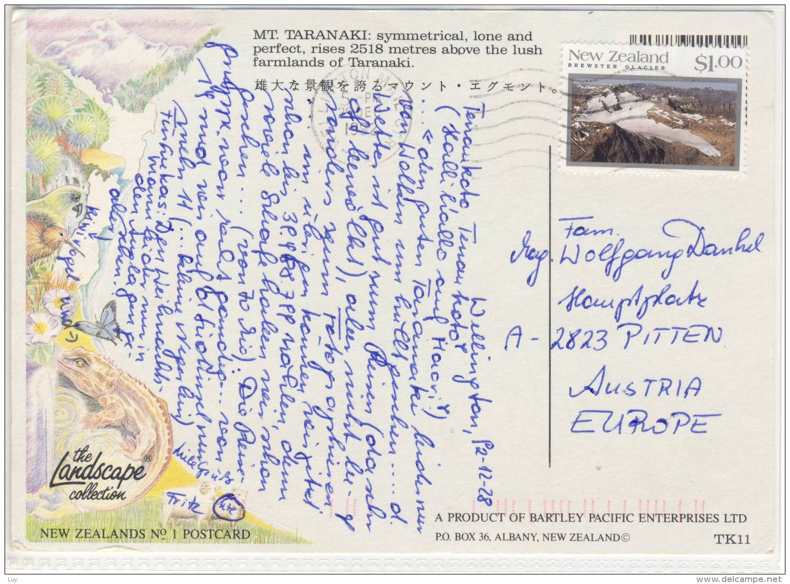 NEW ZEALAND - MT. TARANAKI, Volcano, Vulcano, Panorama, Nice Stamp, Large Format - New Zealand