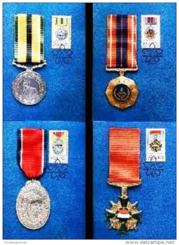 RSA, 1984, Mint Maxi Cards, MI Nr. 18-21, Military Medals - Covers & Documents