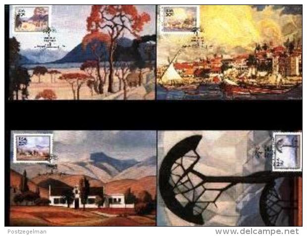 RSA, 1989, Mint Maxi Cards, MI Nr. 95-98,  Paintings Pierneef - Covers & Documents