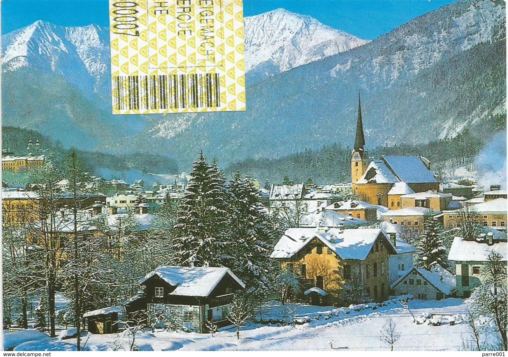 Österreich Austria 2002 Bad Ischl 4820 ID:5 Barcoded EMA Postage Paid Viewcard - Frankeermachines (EMA)