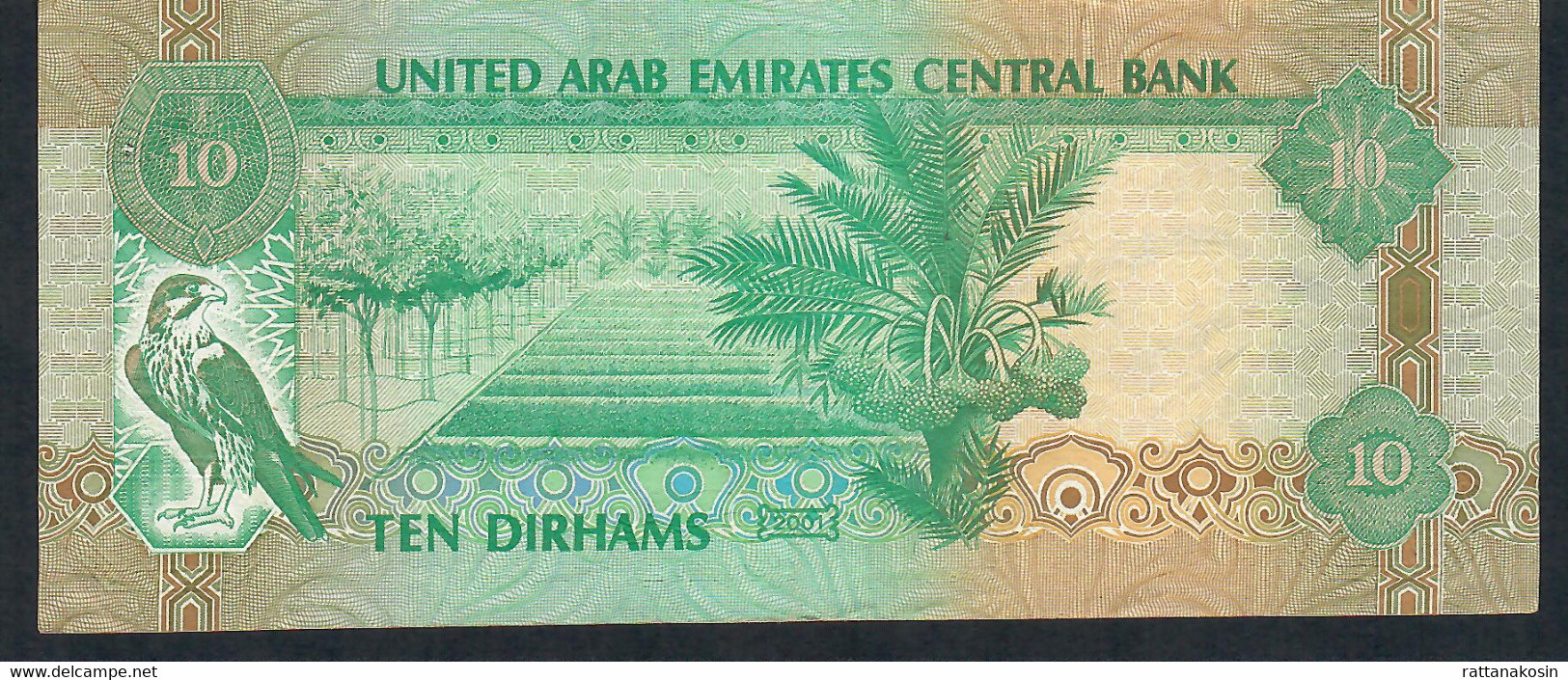 U.A.E. P20b  10 DIRHAMS  2001  VF 1 P.h. ! - Emirati Arabi Uniti