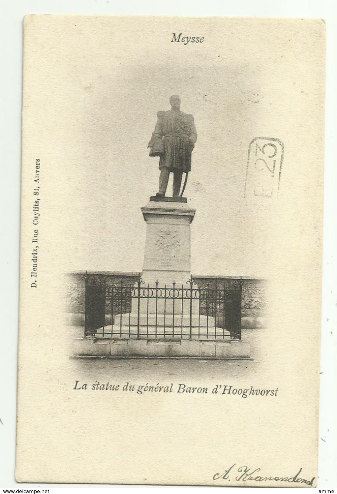 Meise - Meysse   * La Statue Du Général Baron D'Hoogvorst - Meise