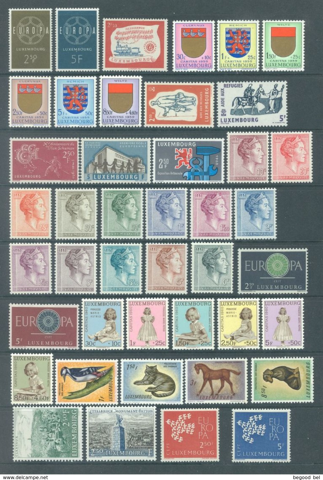 LUXEMBOURG - MLH/*  AND MNH/** - YEAR 1957-1969  - Yv 526-753 -  Lot 15913 - AT 5% OF THE QUOTATION FOR START PRICE - Collections