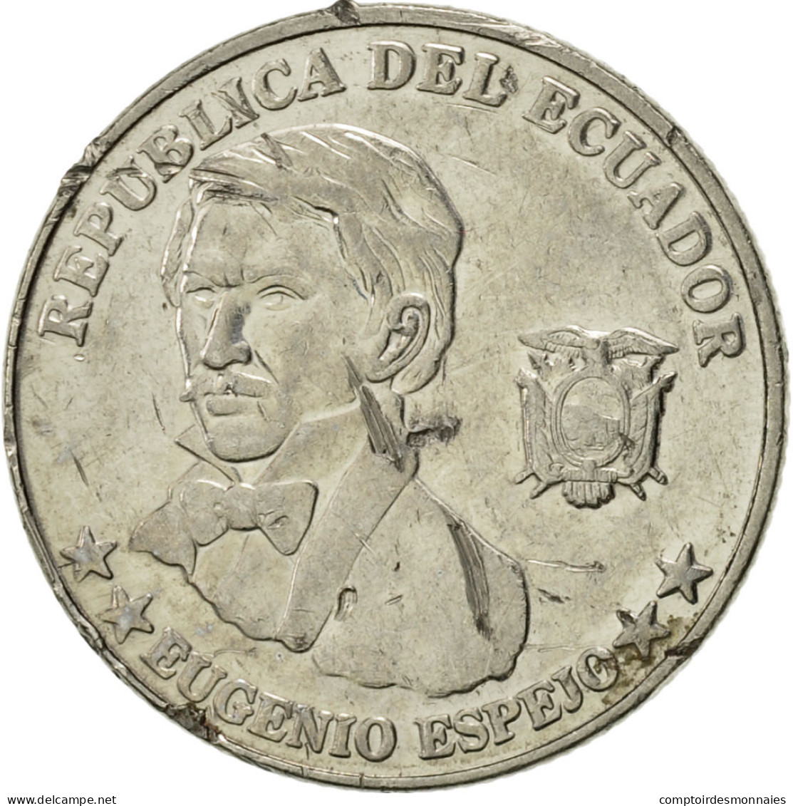 Monnaie, Équateur, 10 Centavos, Diez, 2000, TTB, Steel, KM:106 - Ecuador