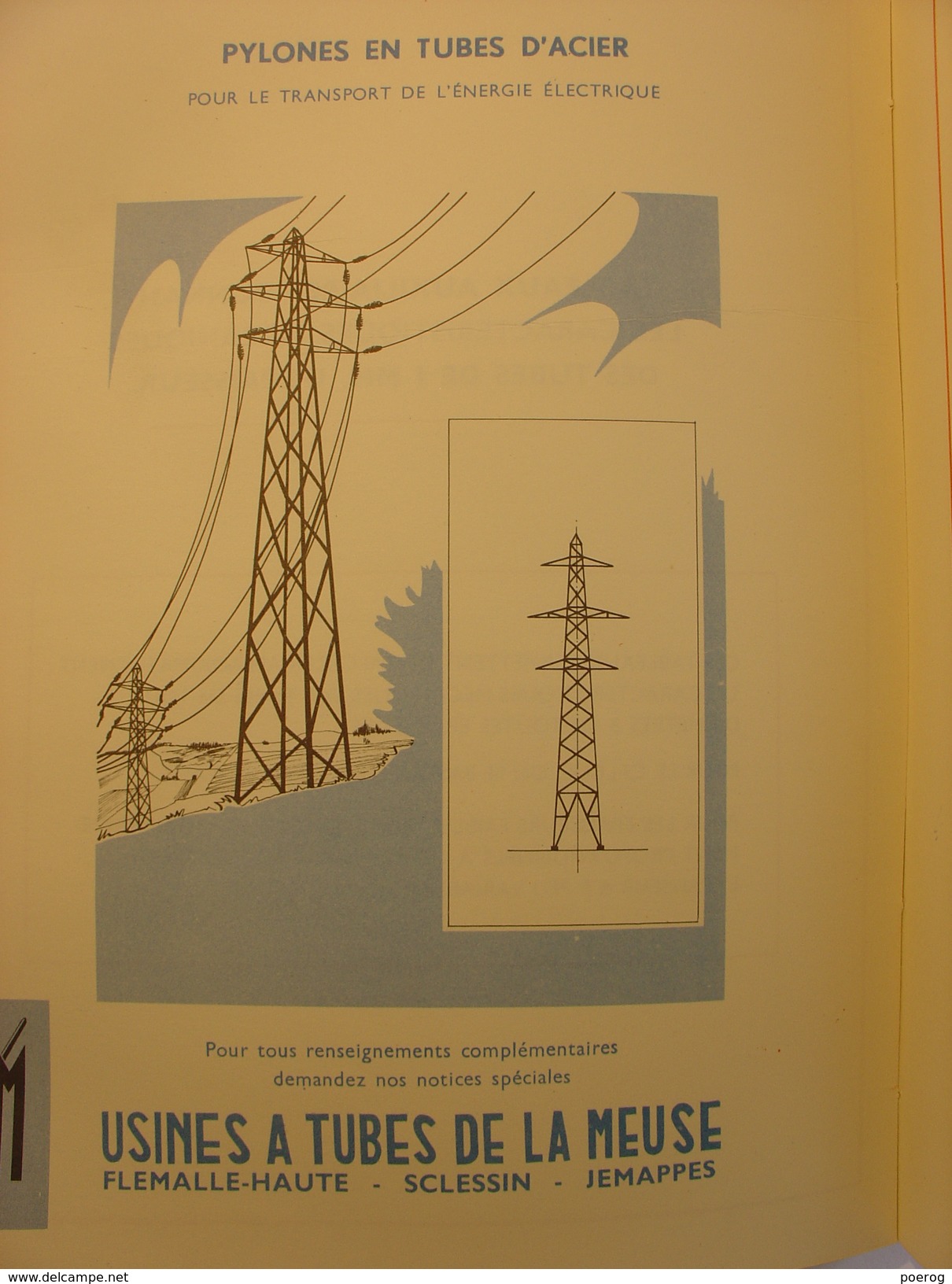 CATALOGUE TECHNIQUE DES TUBES EN ACIERS & CARACTERISTIQUES MECANIQUES - USINES A TUBES DE LA MEUSE - 1956