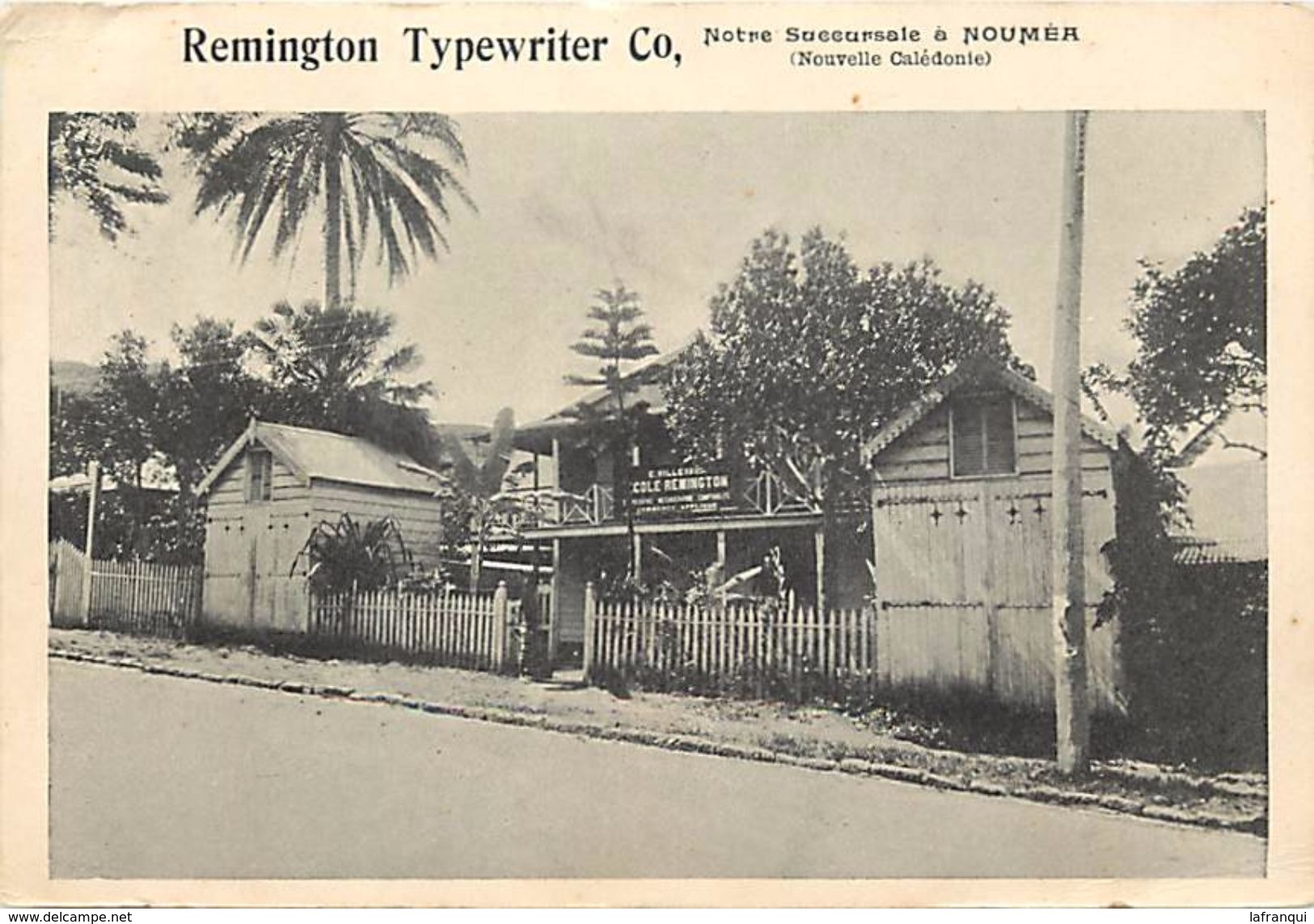 -ref V775- Publicité Machine A Ecrire Remigton Typwriter Co -succursale A Noumea - Nouvelle Caledonie  - Carte Bon Etat- - Nouvelle Calédonie