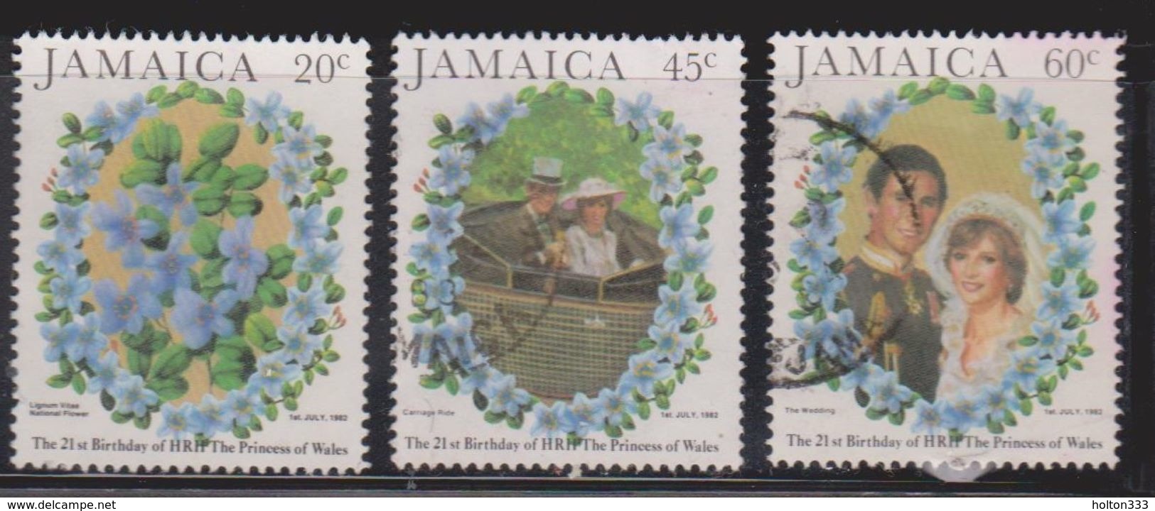 JAMAICA Scott # 528-30 Used - Royal Wedding Charles & Diana - Jamaica (1962-...)