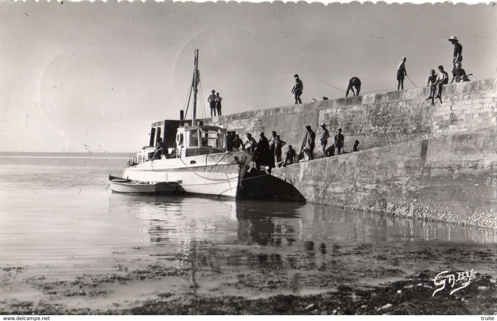 ILE D'AIX ARRIVEE DE LA VEDETTE "PATRIE 2" A LA JETEE - Autres & Non Classés