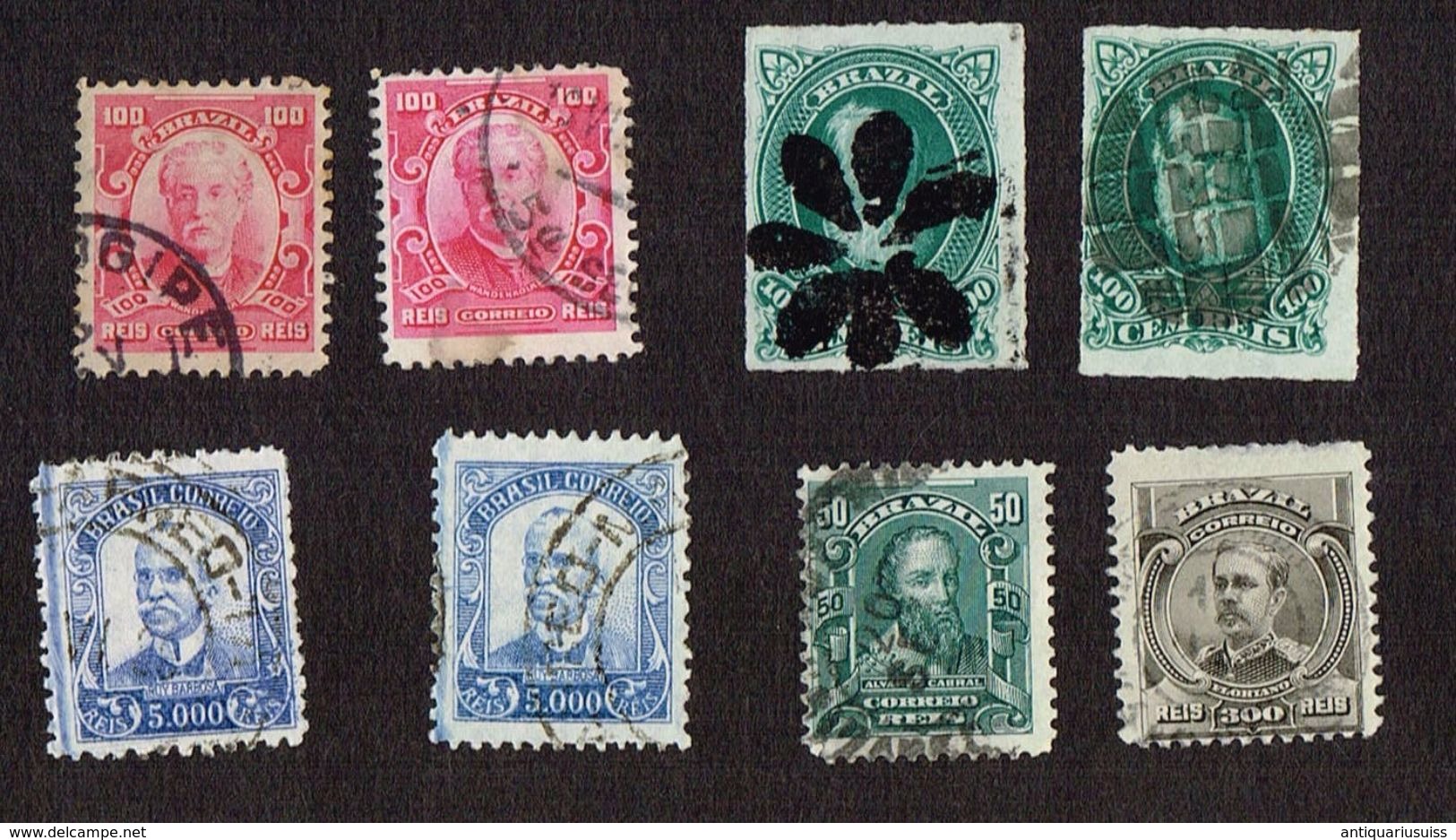 35x Stamps - BRAZIL 1878 100 REIS DOM PEDRO , Selo Comemorativo Do Centenario Do Telégrafo: 1852-1952. Barão De Capanema - Collections, Lots & Series
