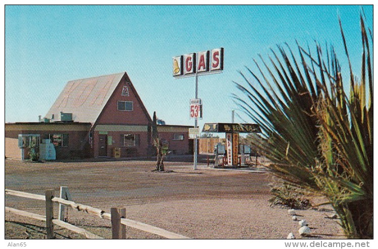 Apache Junction Arizona, Apache Trail KOA Campground, Gas Station, C1970s Vintage Postcard - Other & Unclassified