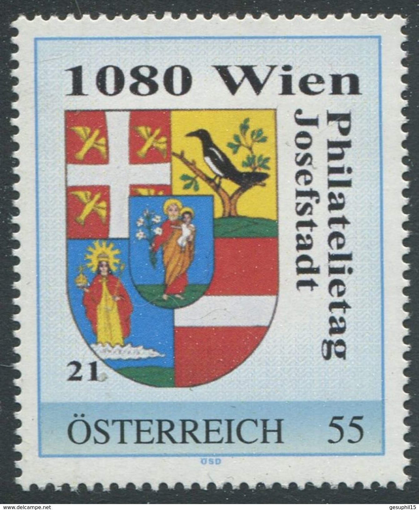 ÖSTERREICH / Philatelietag 1080 Wien / 80260093 / Postfrisch / ** / MNH - Personalisierte Briefmarken