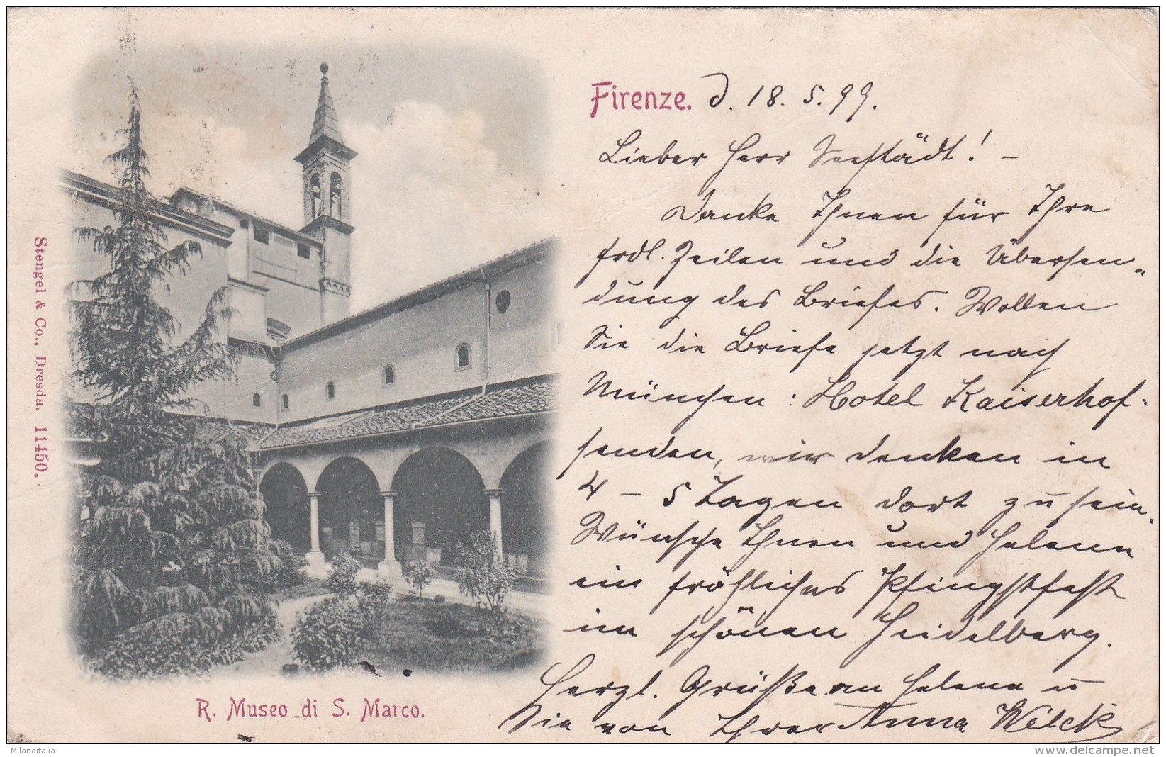 Firenze - R. Museo Di S. Marco * 18. 5. 1899 - Firenze (Florence)