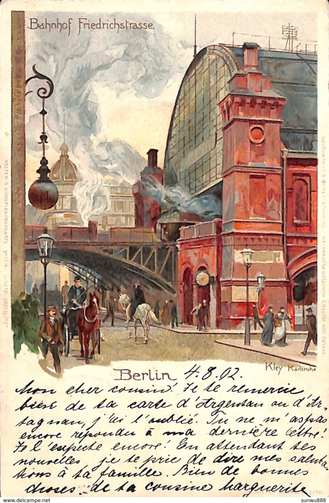 Berlin - Bahnhof Frierichstrasse (Kley, Von Velten, 1902) - Mitte