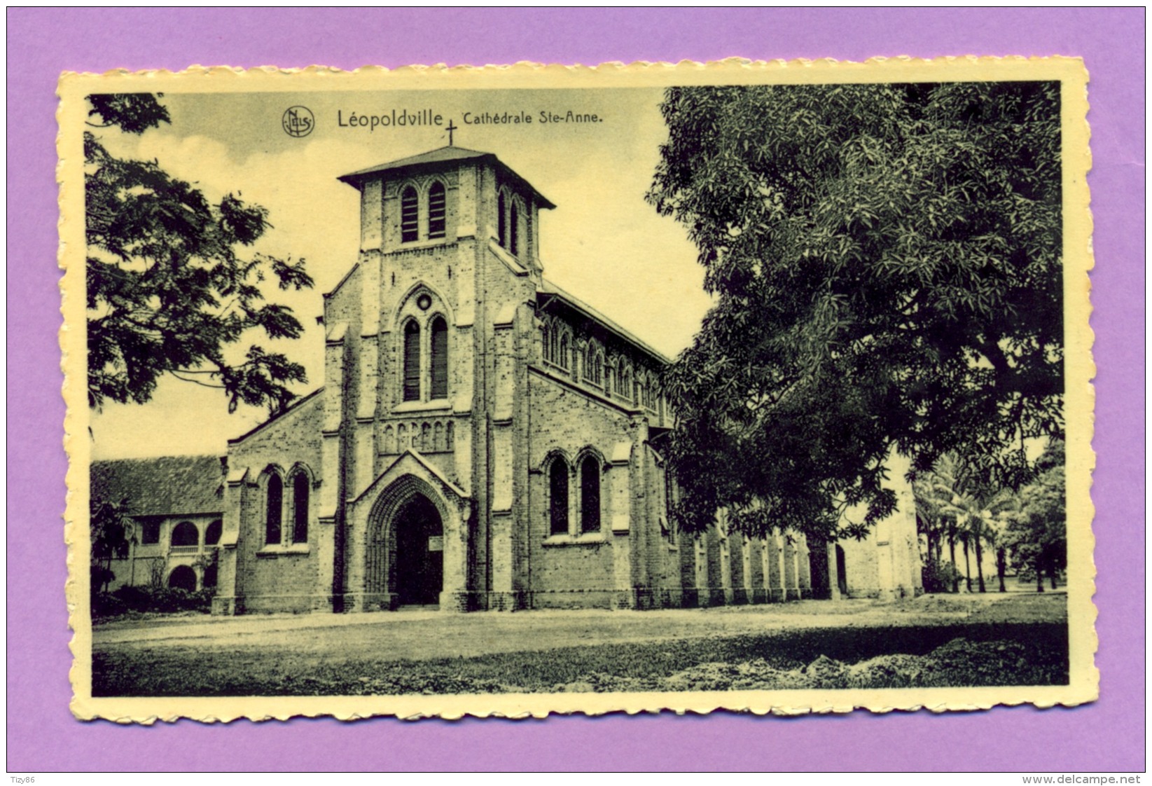 Léopoldville, Cathedrale Ste-Anne - Kinshasa - Leopoldville