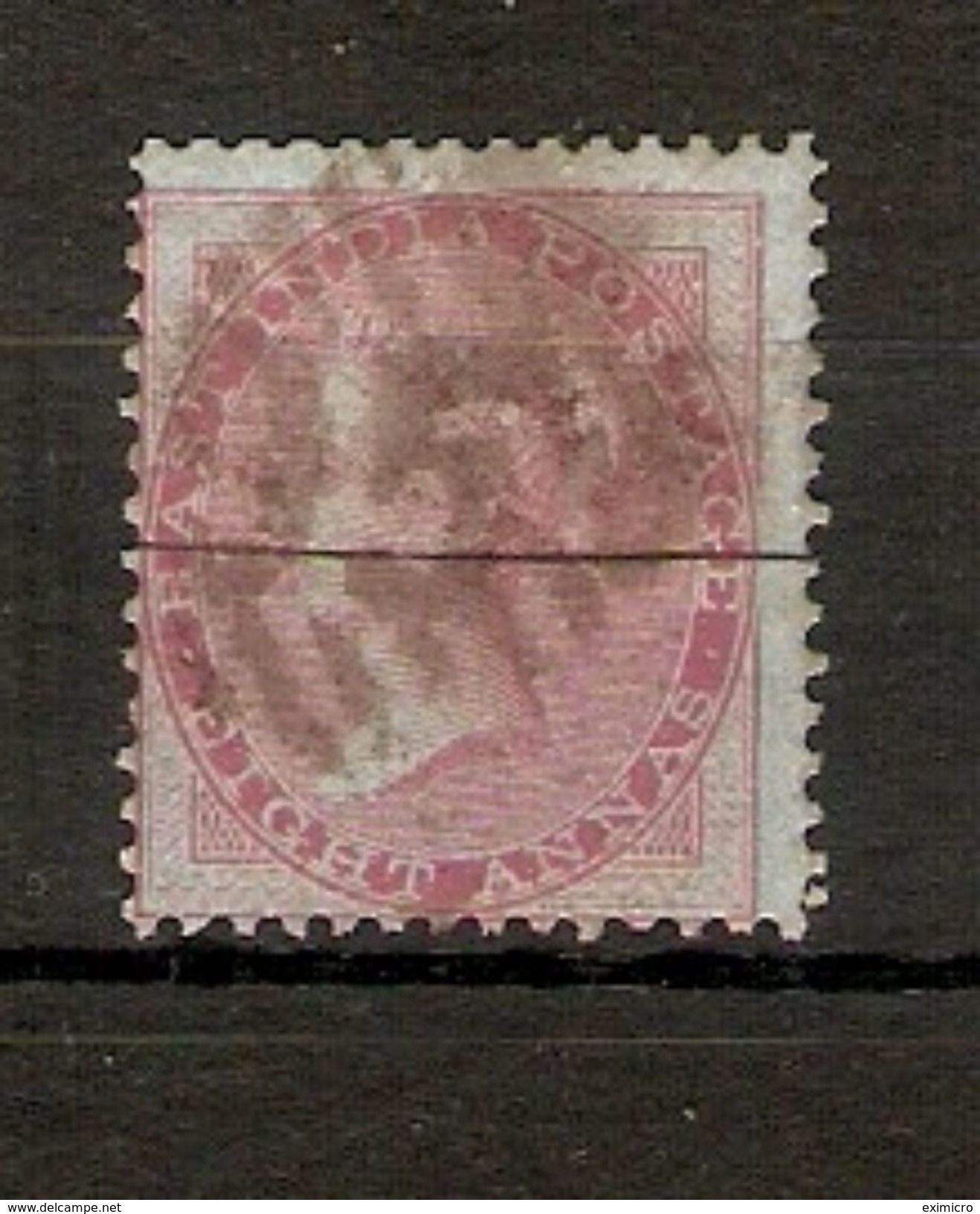 INDIA 1856 8a CARMINE SG 48 NO WATERMARK GOOD USED Cat £42 - 1854 Britse Indische Compagnie