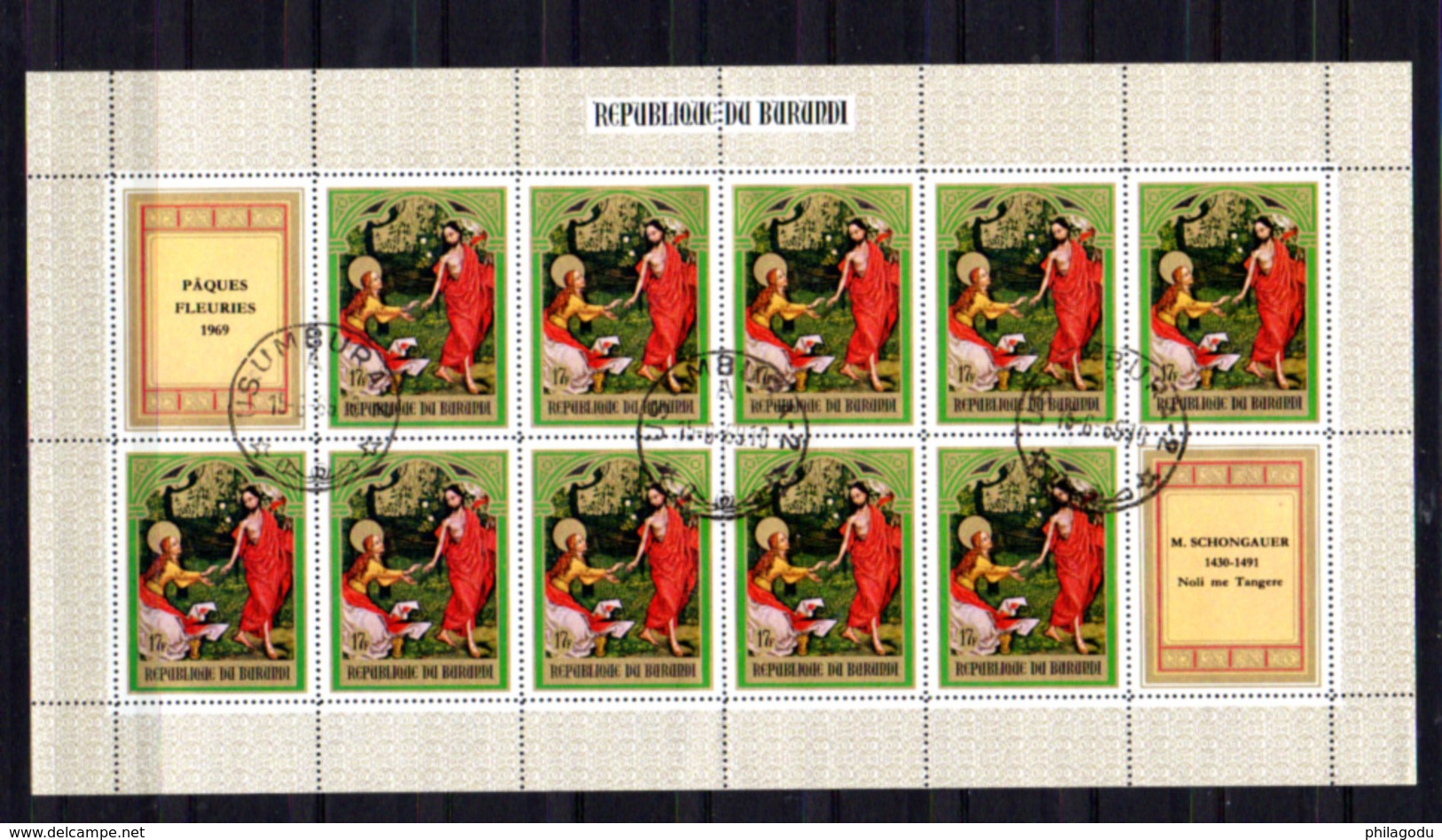 1969  Pâques, Peintures, 12x  314 + 316 &ndash; 317 Ø Feuillets De 10 Ou 9  Cote 21 &euro;, - Oblitérés