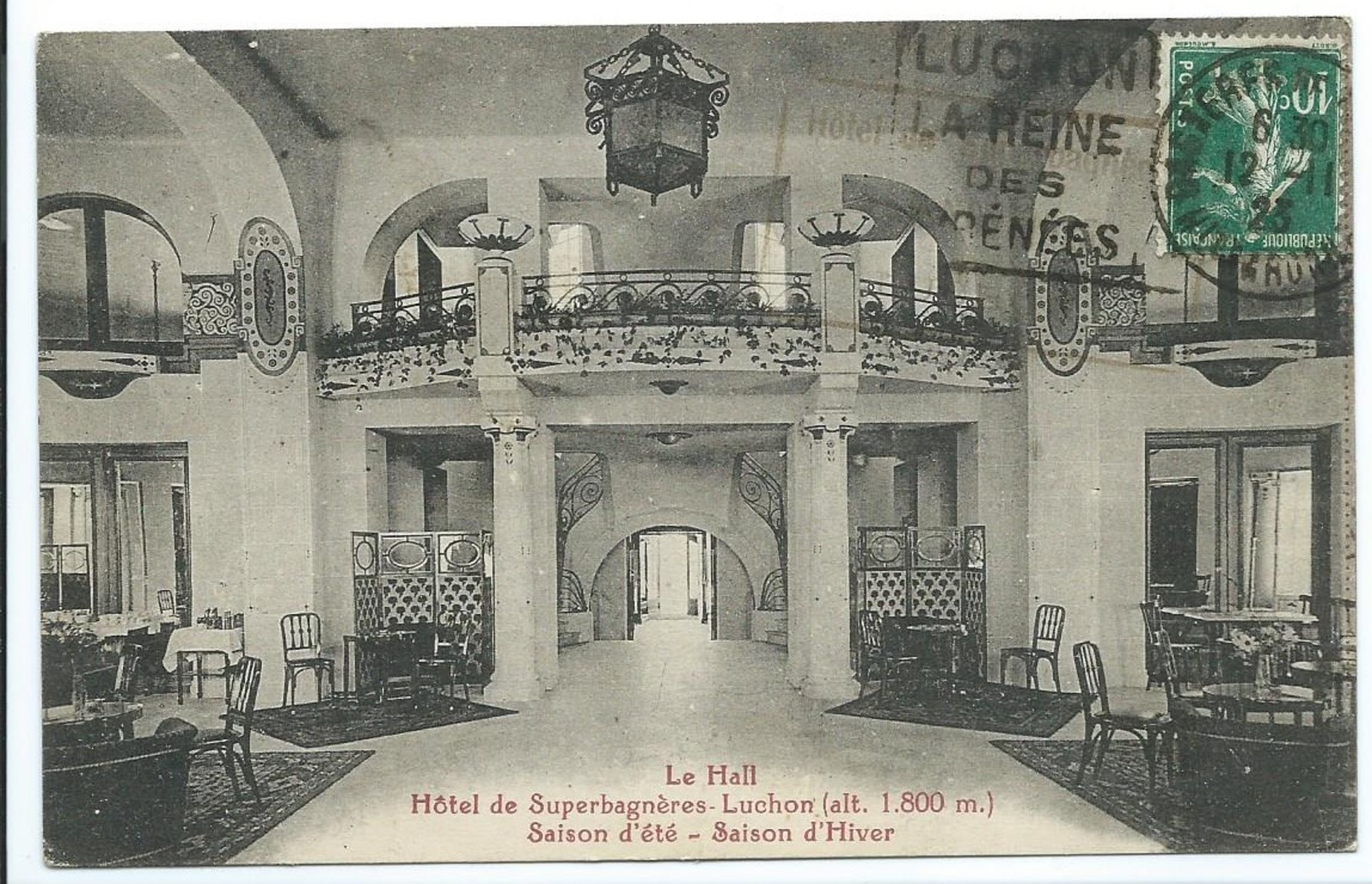 LE HALL  HOTEL DE SUPERBAGNIERES - LUCHON (ALT. 1.800 M.) - Superbagneres