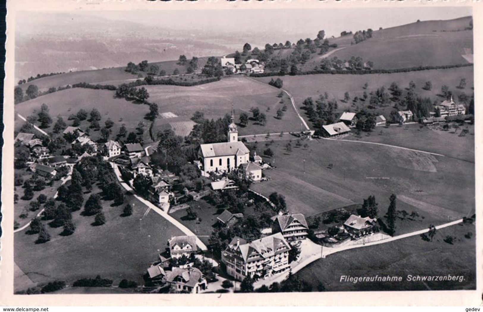 Schwarzenberg, Fliegeraufnahme (30.7.51) - Schwarzenberg