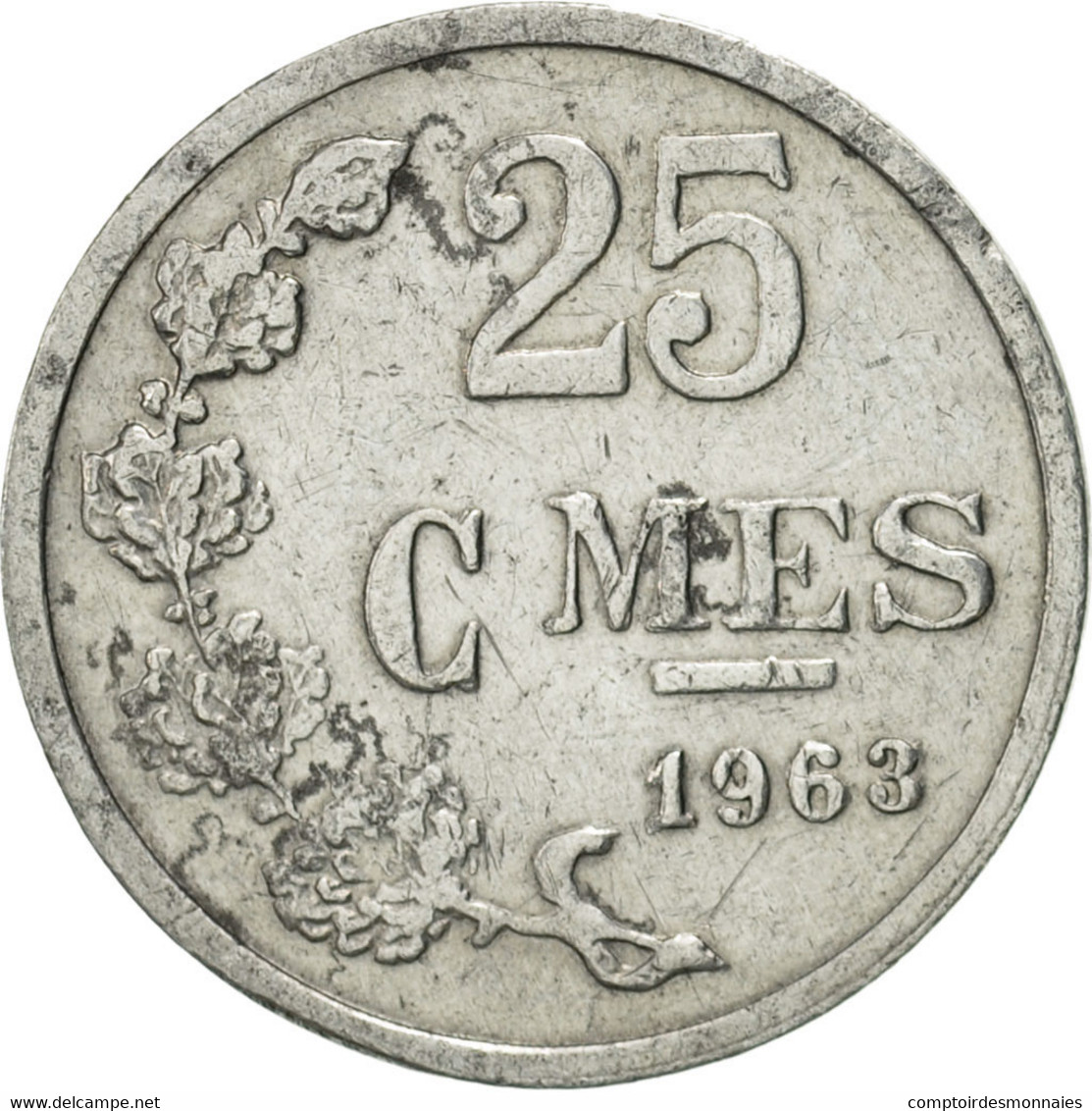Monnaie, Luxembourg, Jean, 25 Centimes, 1963, TTB, Aluminium, KM:45a.1 - Luxembourg