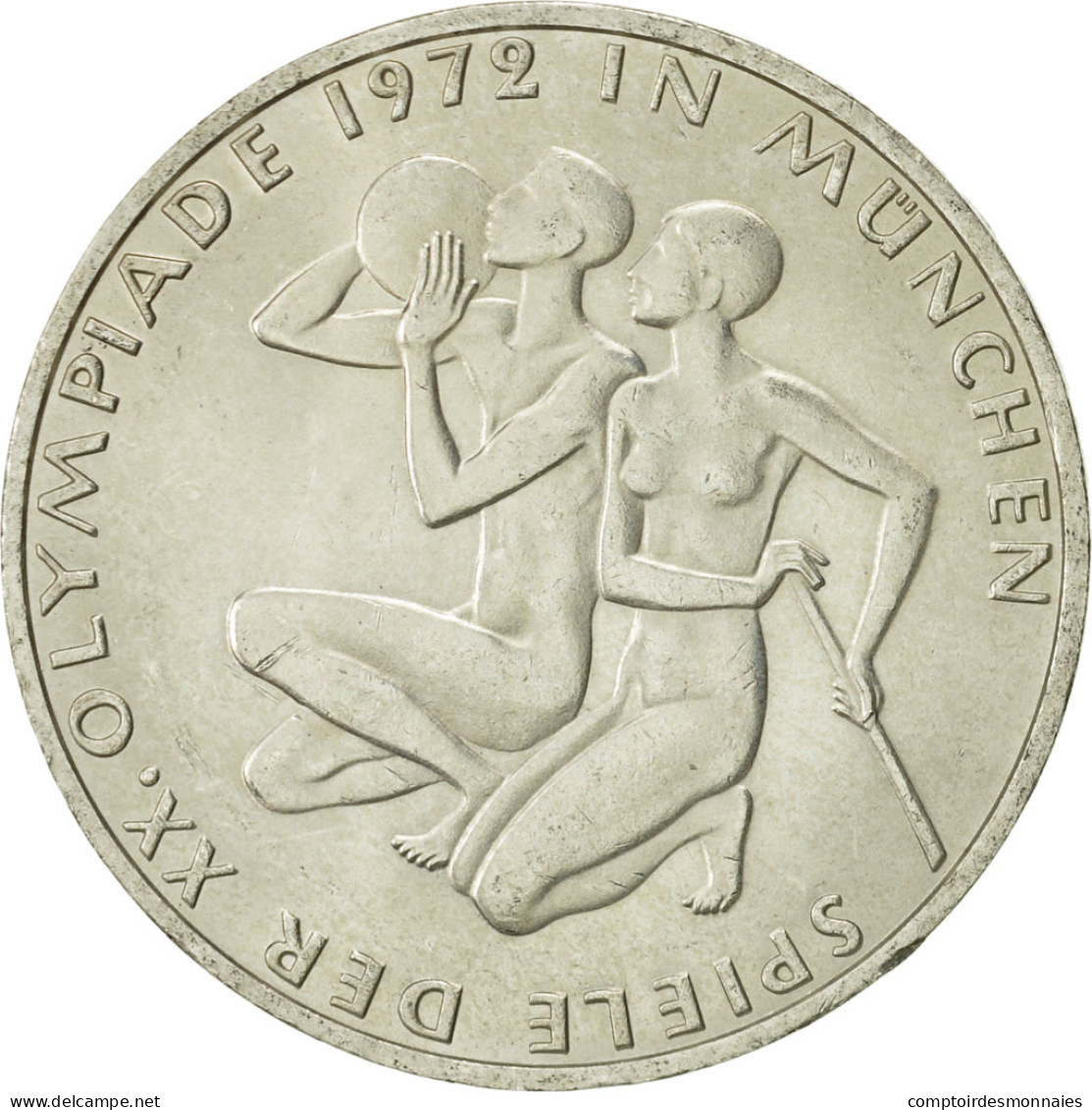 Monnaie, République Fédérale Allemande, 10 Mark, 1972, Hambourg, SUP+ - Sonstige & Ohne Zuordnung