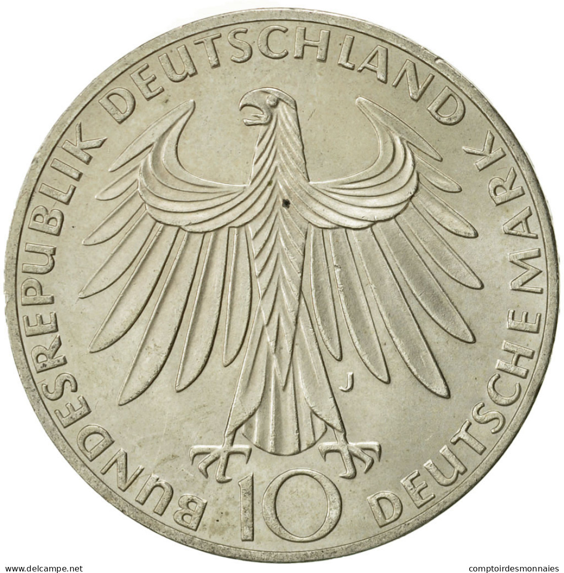 Monnaie, République Fédérale Allemande, 10 Mark, 1972, Hambourg, SUP+ - Sonstige & Ohne Zuordnung