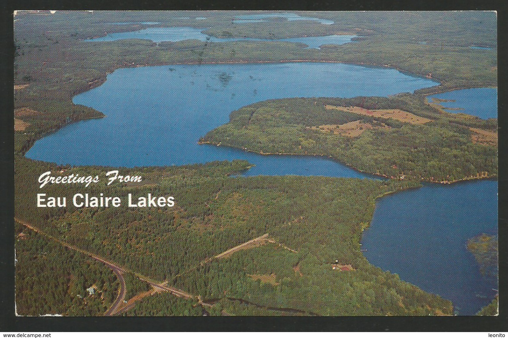 EAU CLAIRE LAKES Wisconsin Aerial View Madison 1982 - Madison