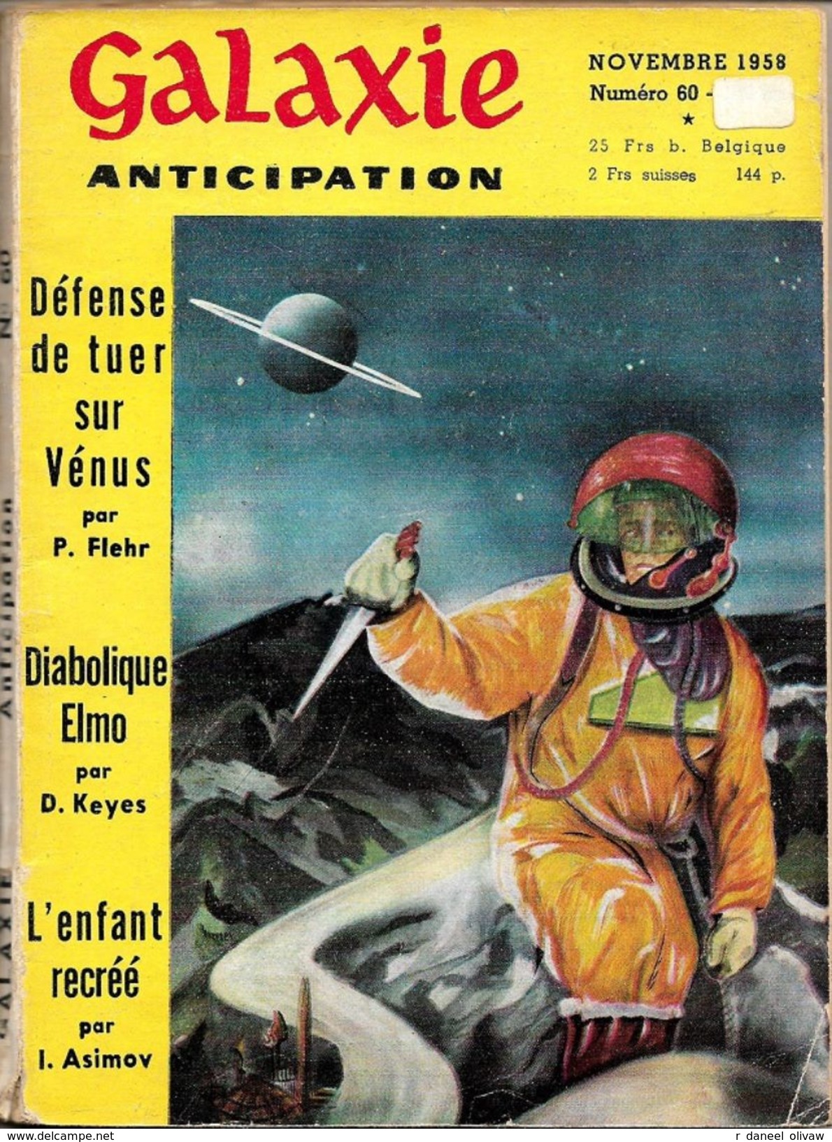 Galaxie 1ère Série N° 60, Novembre 1958 (BE+) - Autres & Non Classés