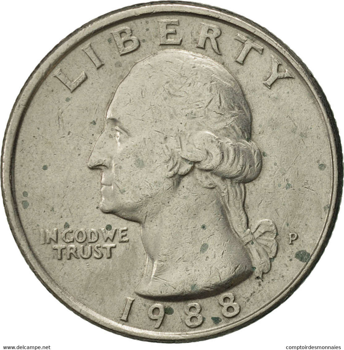 Monnaie, États-Unis, Washington Quarter, Quarter, 1988, U.S. Mint - 1932-1998: Washington