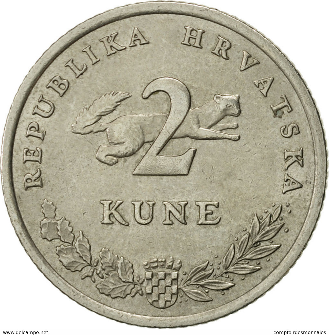 Monnaie, Croatie, 2 Kune, 2007, SUP, Copper-Nickel-Zinc, KM:10 - Croatia