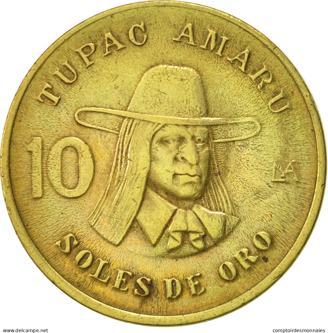 Monnaie, Pérou, 10 Soles, 1980, Lima, TTB, Laiton, KM:272.2 - Pérou